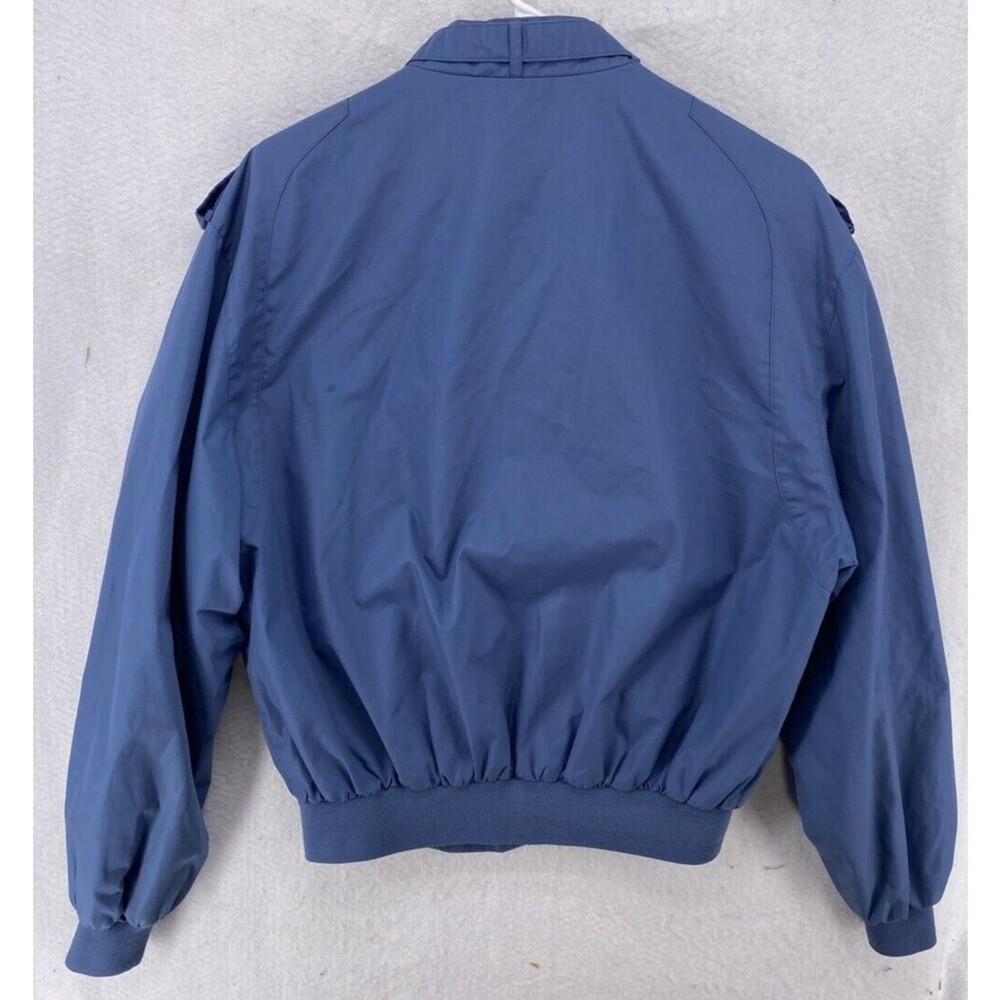 Members Only Jacket Mens 42 Large 4 Blue Bomber Full Zip Outdoors Vintage - Picture 2 of 11